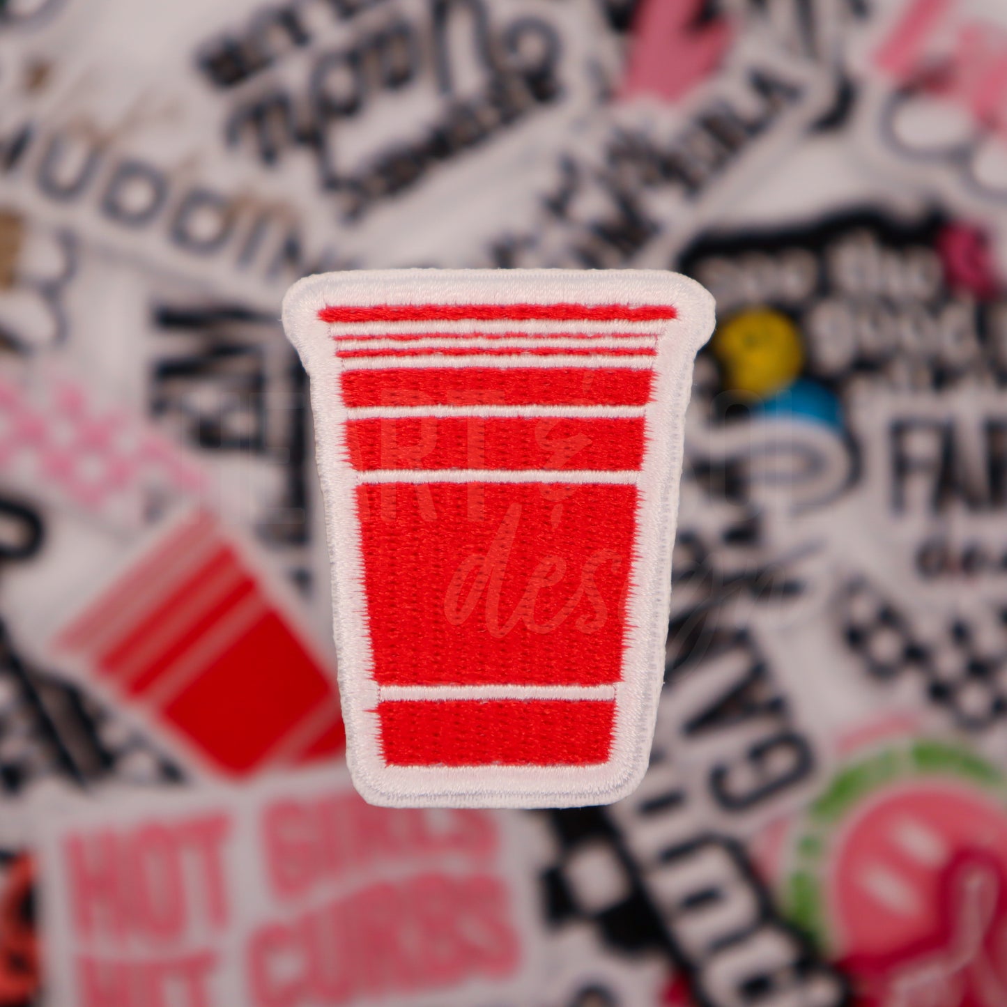 RED SOLO CUP patch