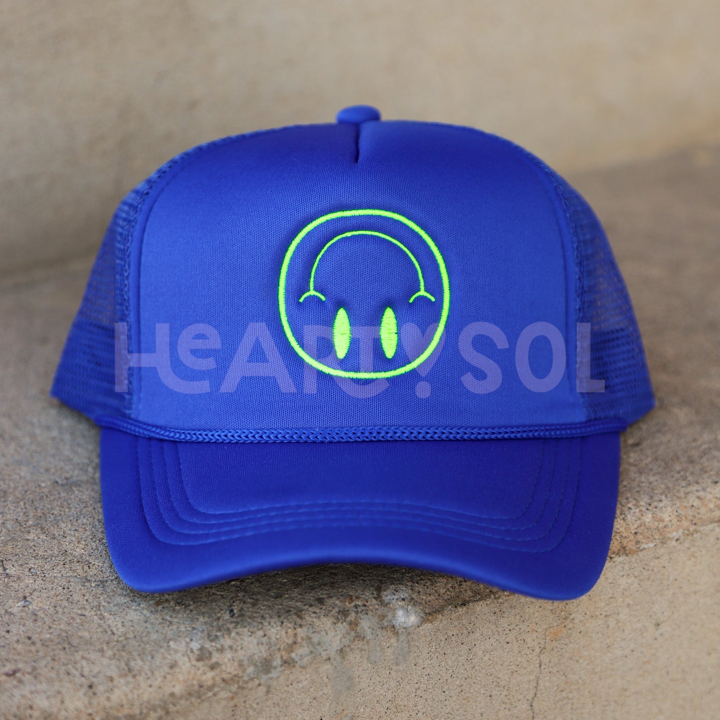 UPSIDE DOWN SMILEY FACE HAT