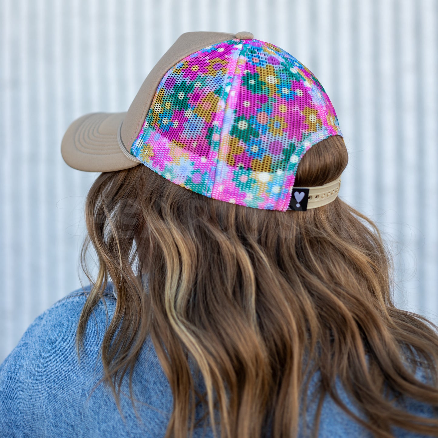 FALL FLORAL TRUCKER HAT