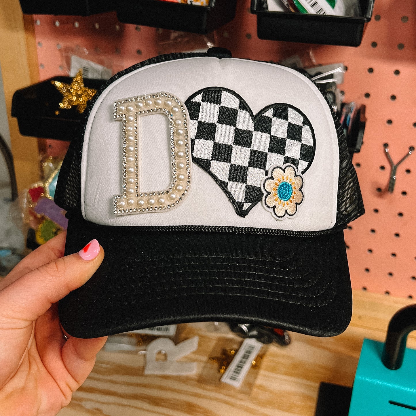 THREE PATCH TRUCKER HAT