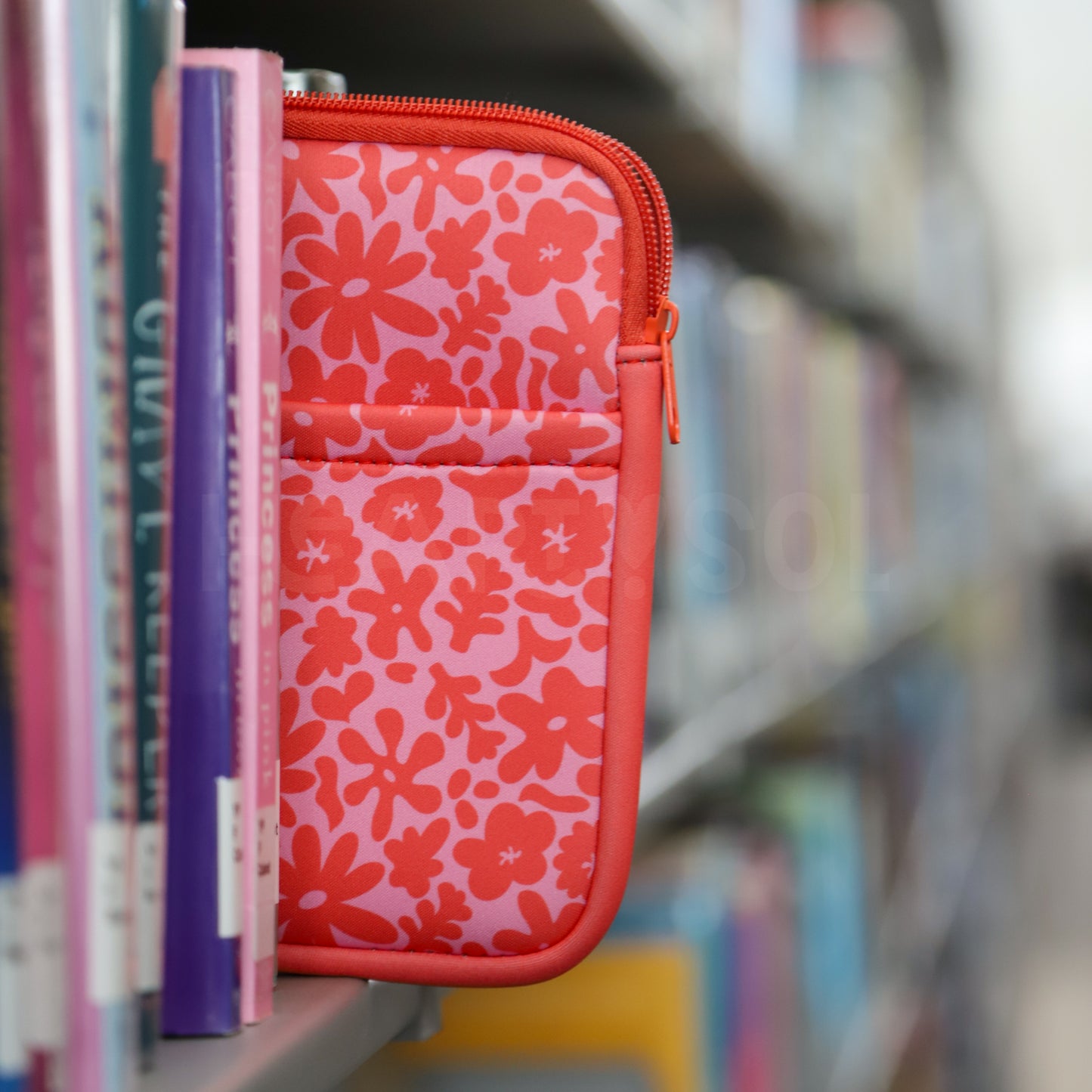 CORAL FLORAL E-READER SLEEVE