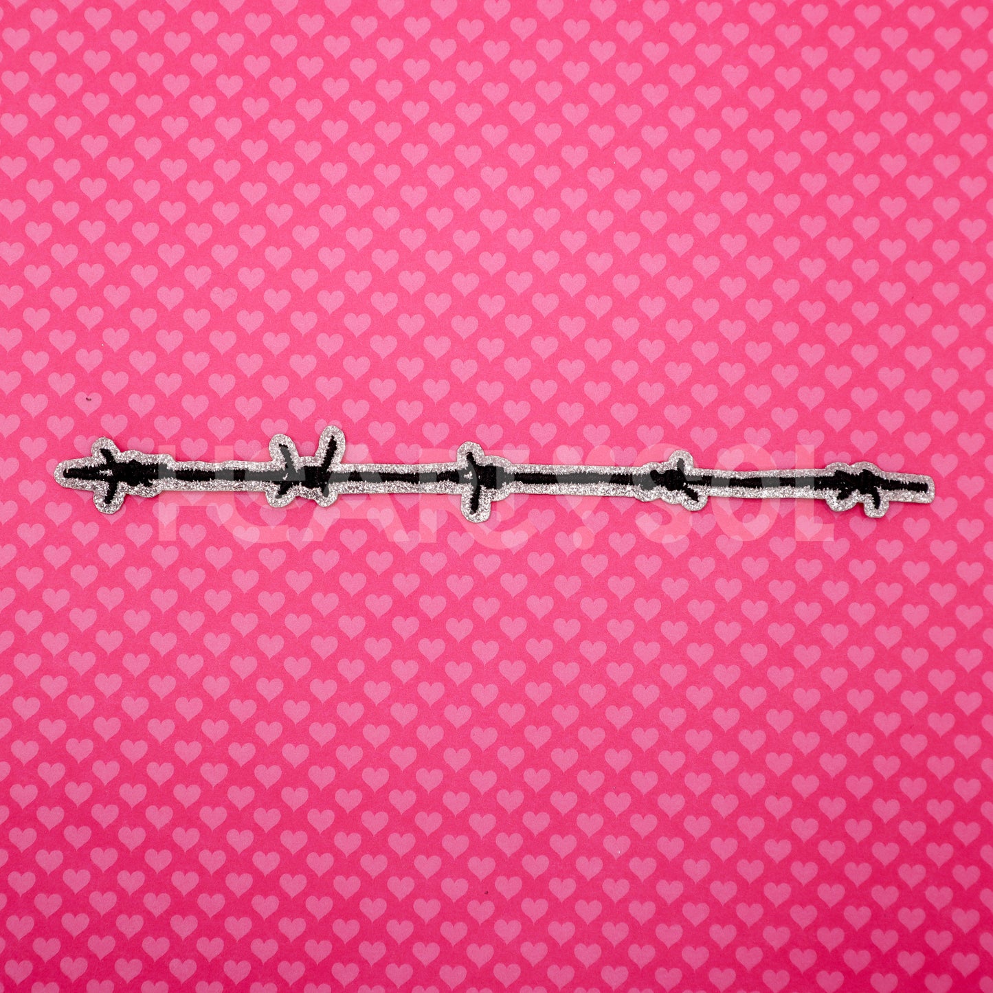 GLITTER BARBED WIRE patch