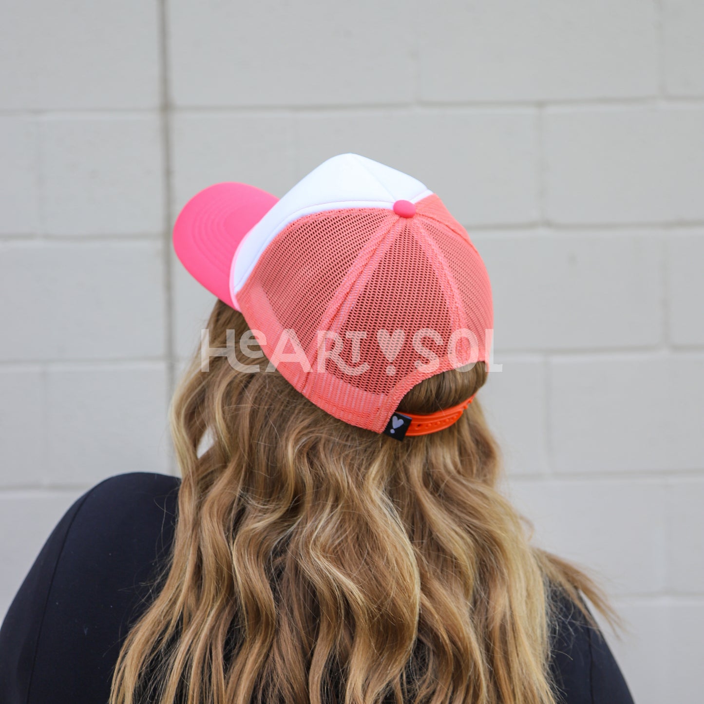 GRAPEFRUIT TRUCKER HAT | HEART ❣︎ SOL ORIGINAL