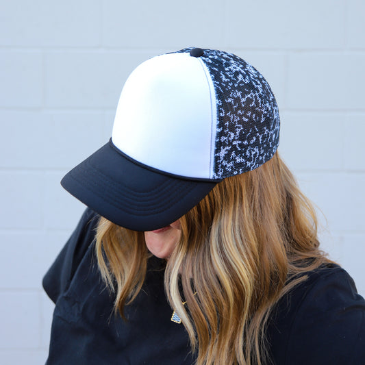 COMPOSITION NOTEBOOK FOAM TRUCKER HAT