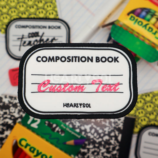 CUSTOM COMPOSITION BOOK PATCH