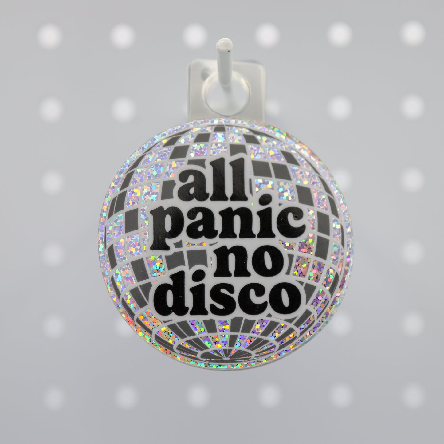 ALL PANIC NO DISCO STICKER