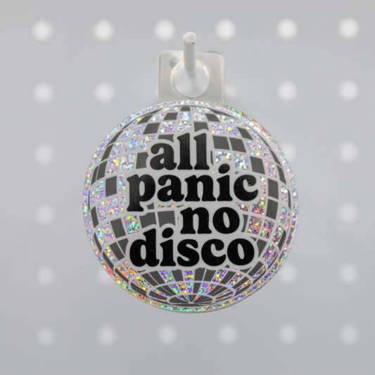 ALL PANIC NO DISCO STICKER
