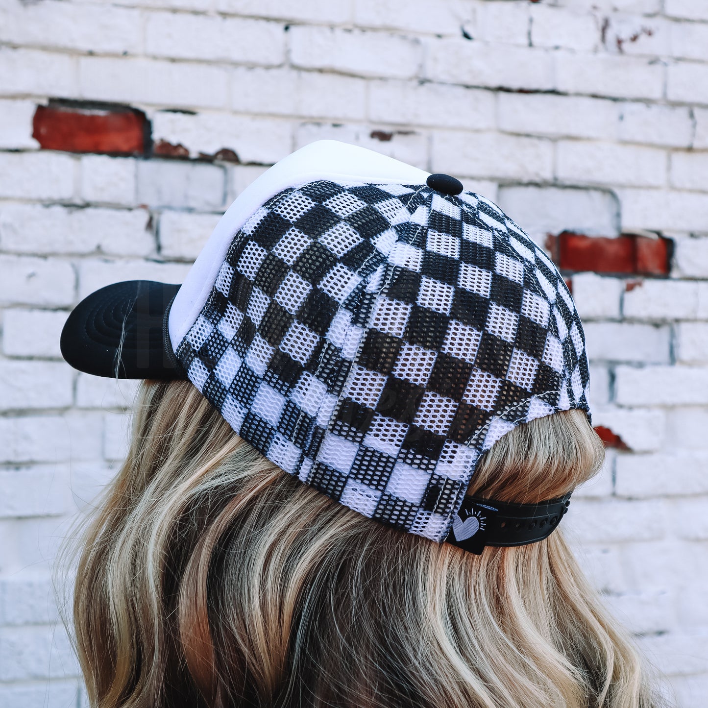 CHECKERBOARD TRUCKER HAT