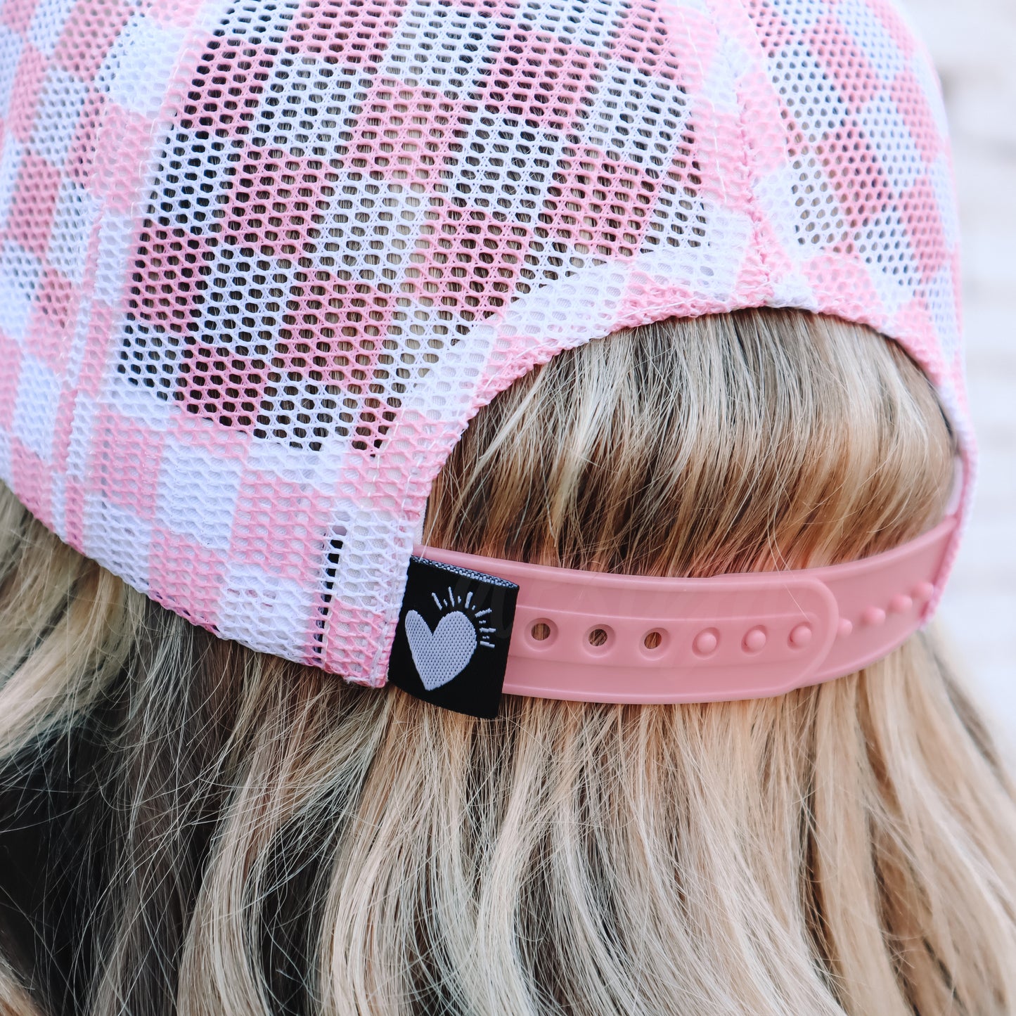 CHECKERBOARD TRUCKER HAT