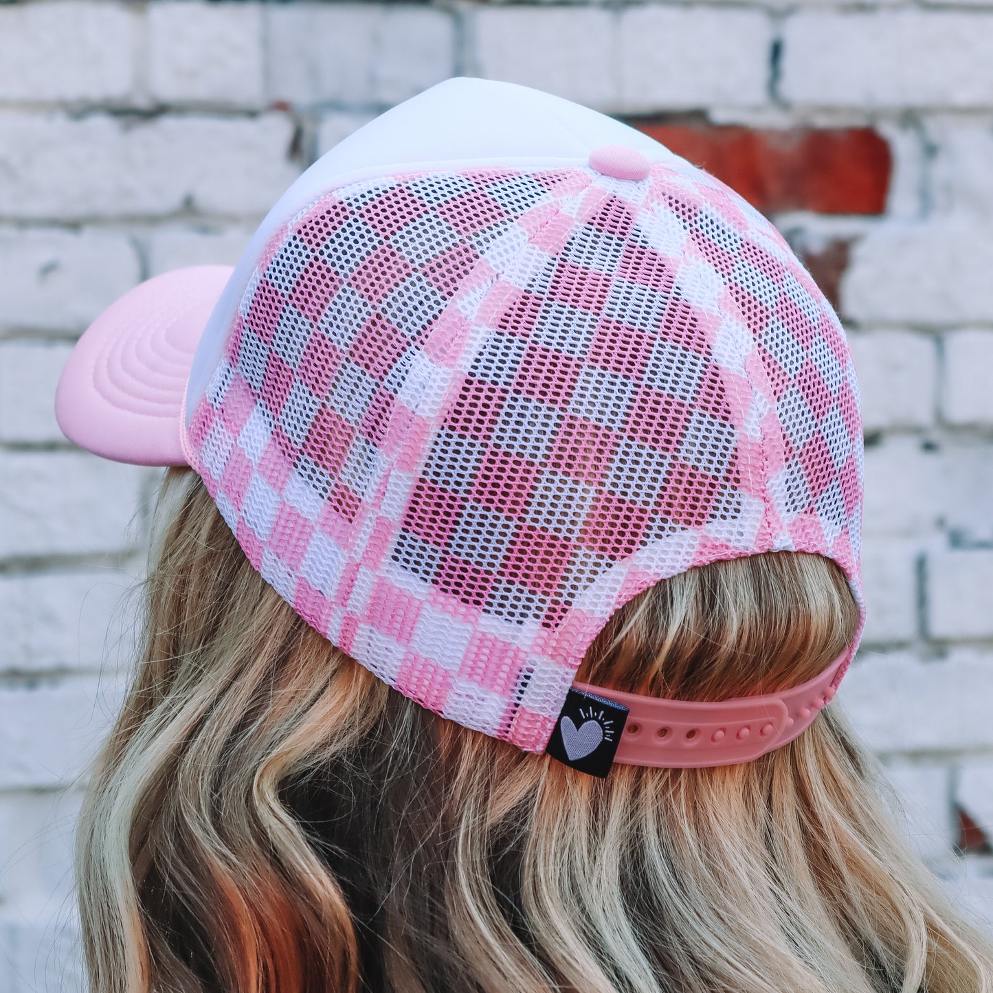 CHECKERBOARD TRUCKER HAT