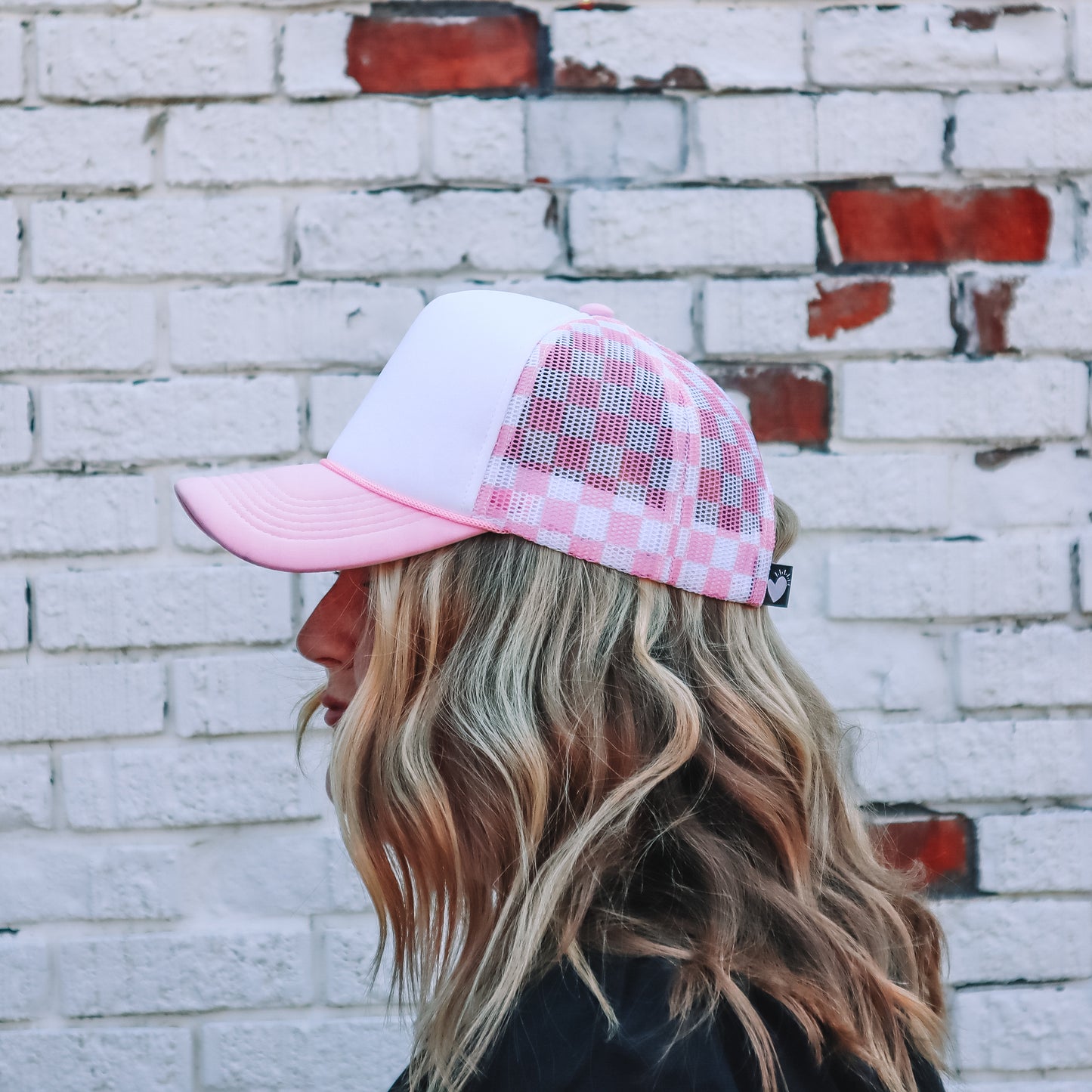 CHECKERBOARD TRUCKER HAT