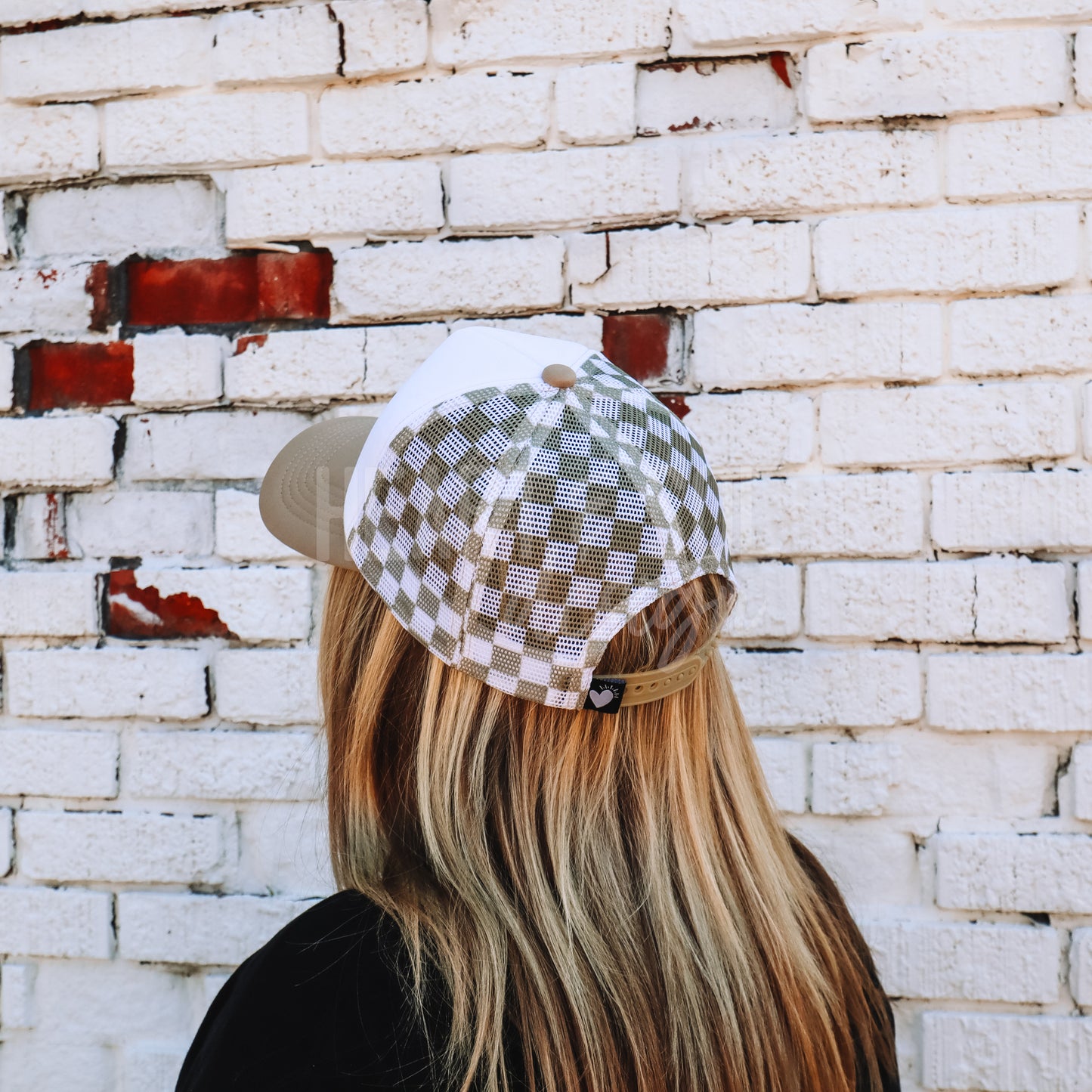 CHECKERBOARD TRUCKER HAT