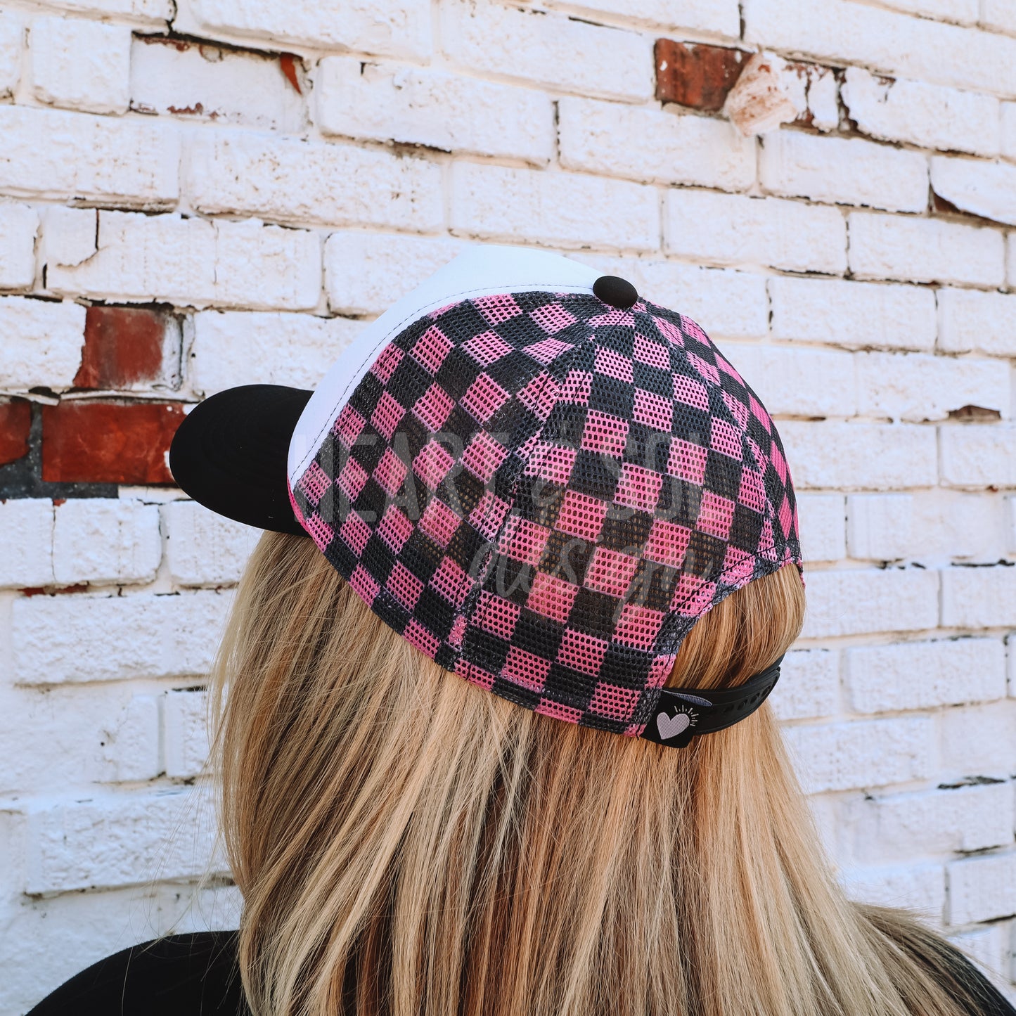 CHECKERBOARD TRUCKER HAT