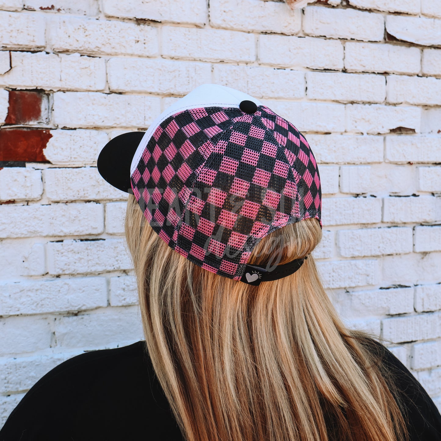 CHECKERBOARD TRUCKER HAT