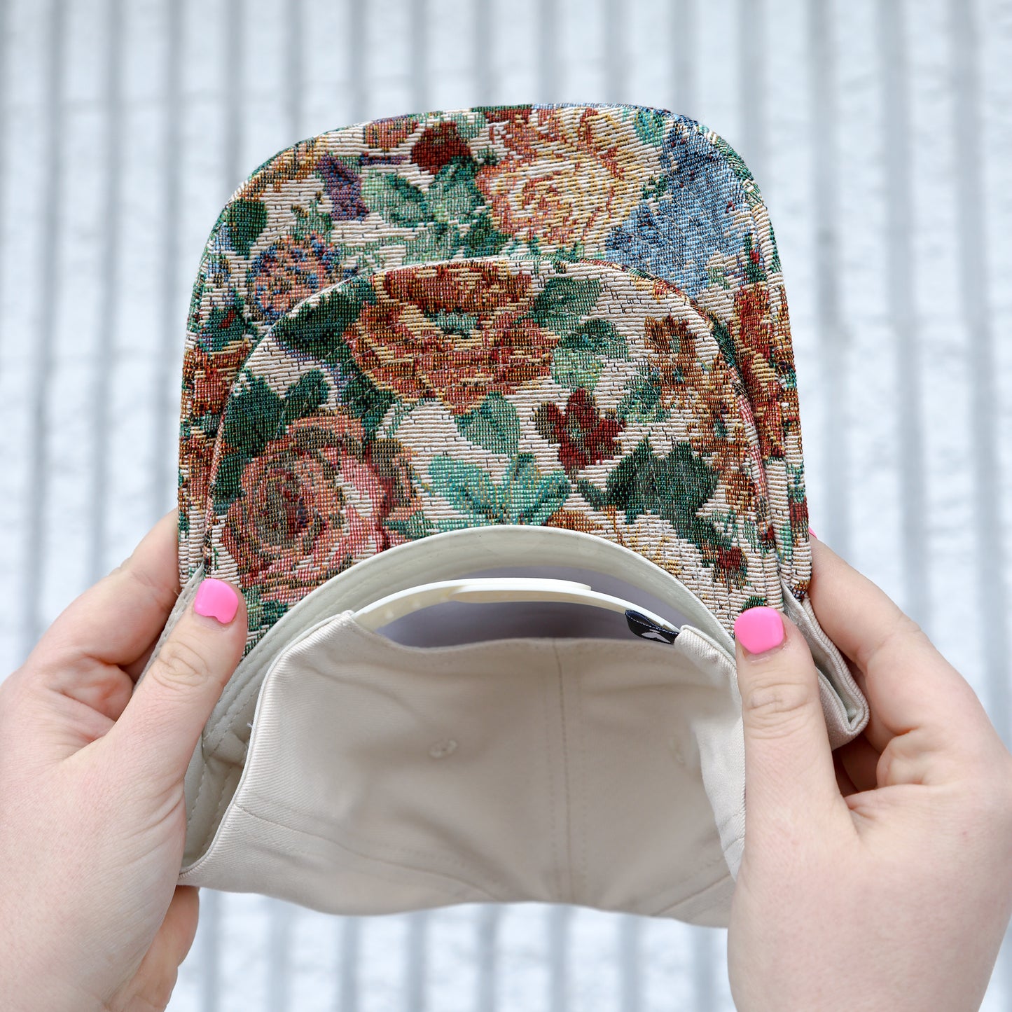 HOLY FLORAL CANVAS HAT