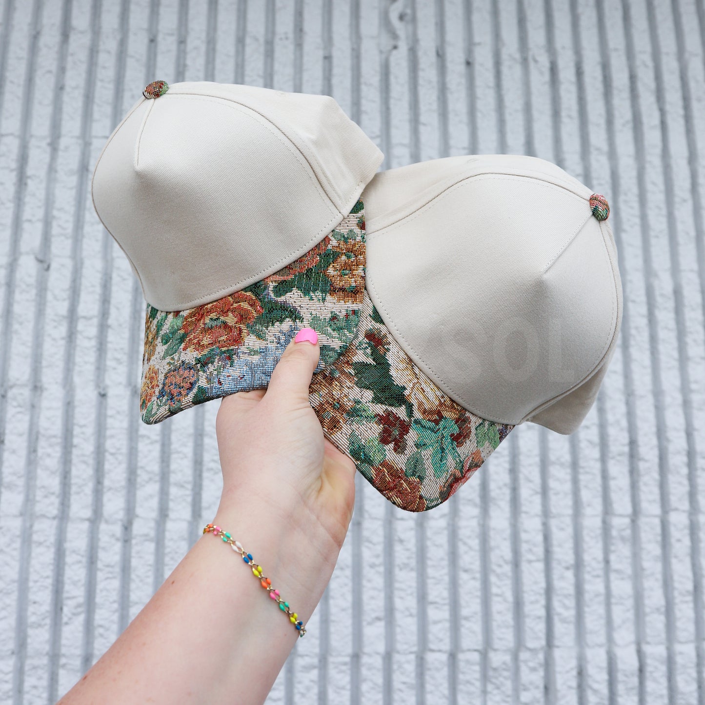 HOLY FLORAL CANVAS HAT