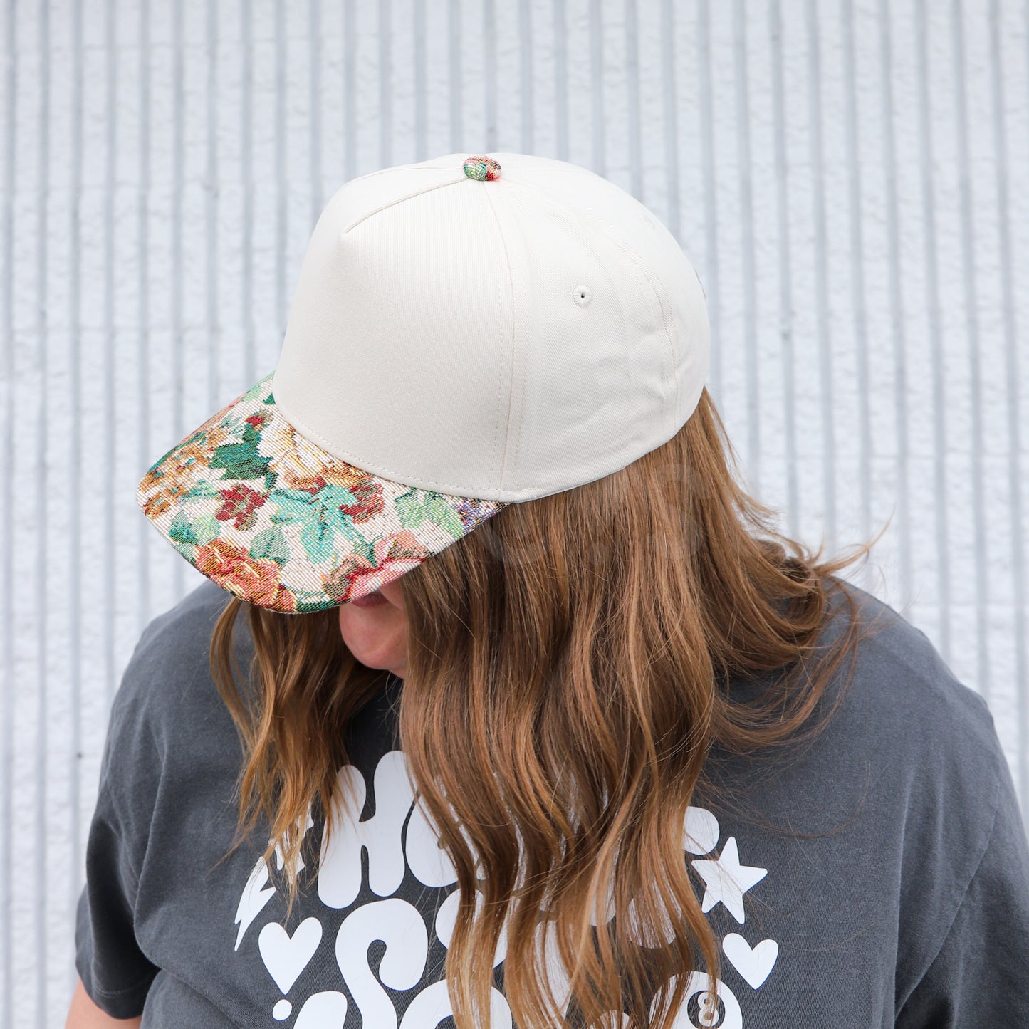 HOLY FLORAL CANVAS HAT