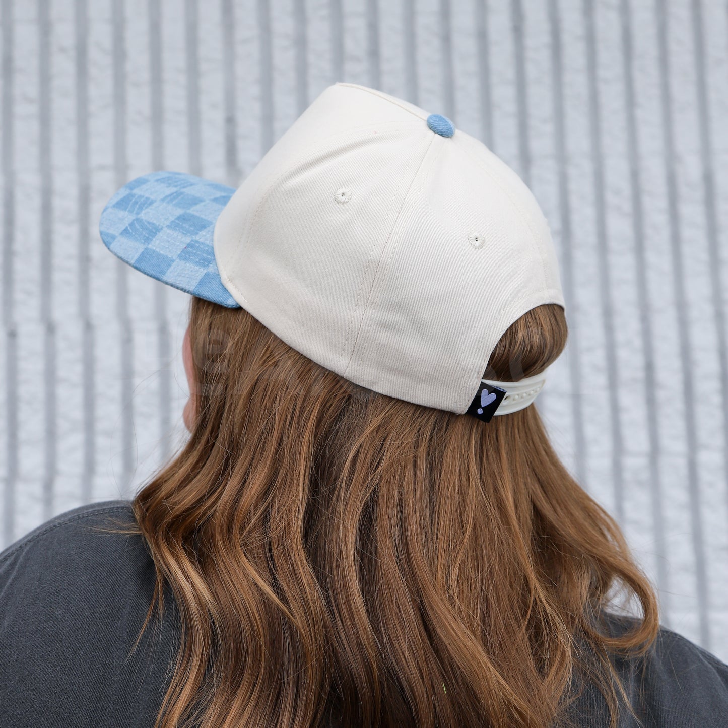 DENIM CHECKERBOARD CANVAS HAT - 2 options