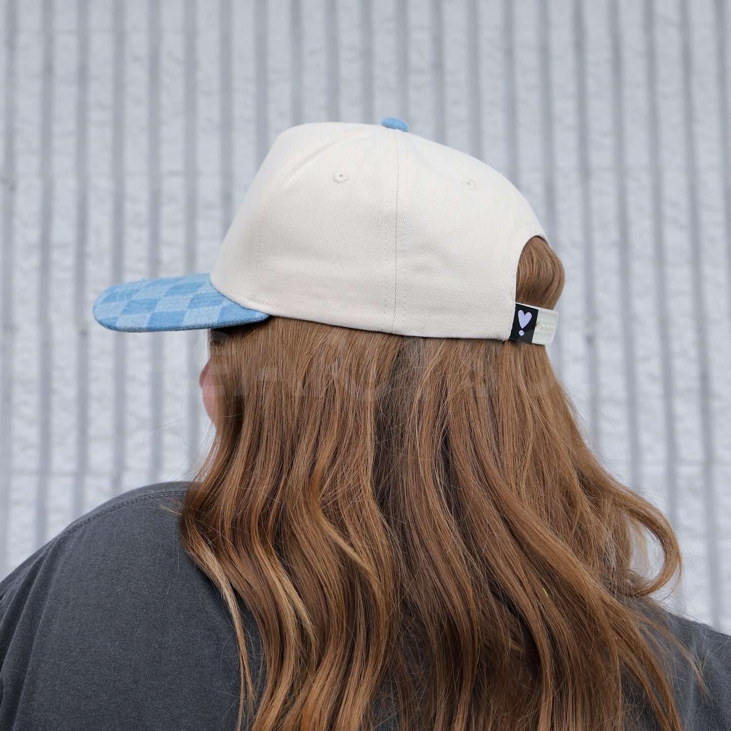 DENIM CHECKERBOARD CANVAS HAT - 2 options