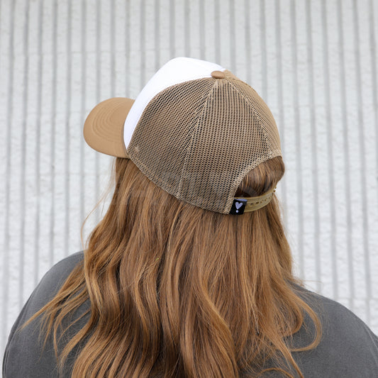 MOCHA TRUCKER HAT | HEART ❣︎ SOL EXCLUSIVE