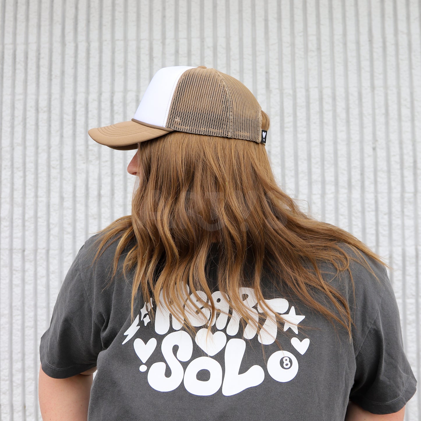 MOCHA TRUCKER HAT | HEART ❣︎ SOL EXCLUSIVE