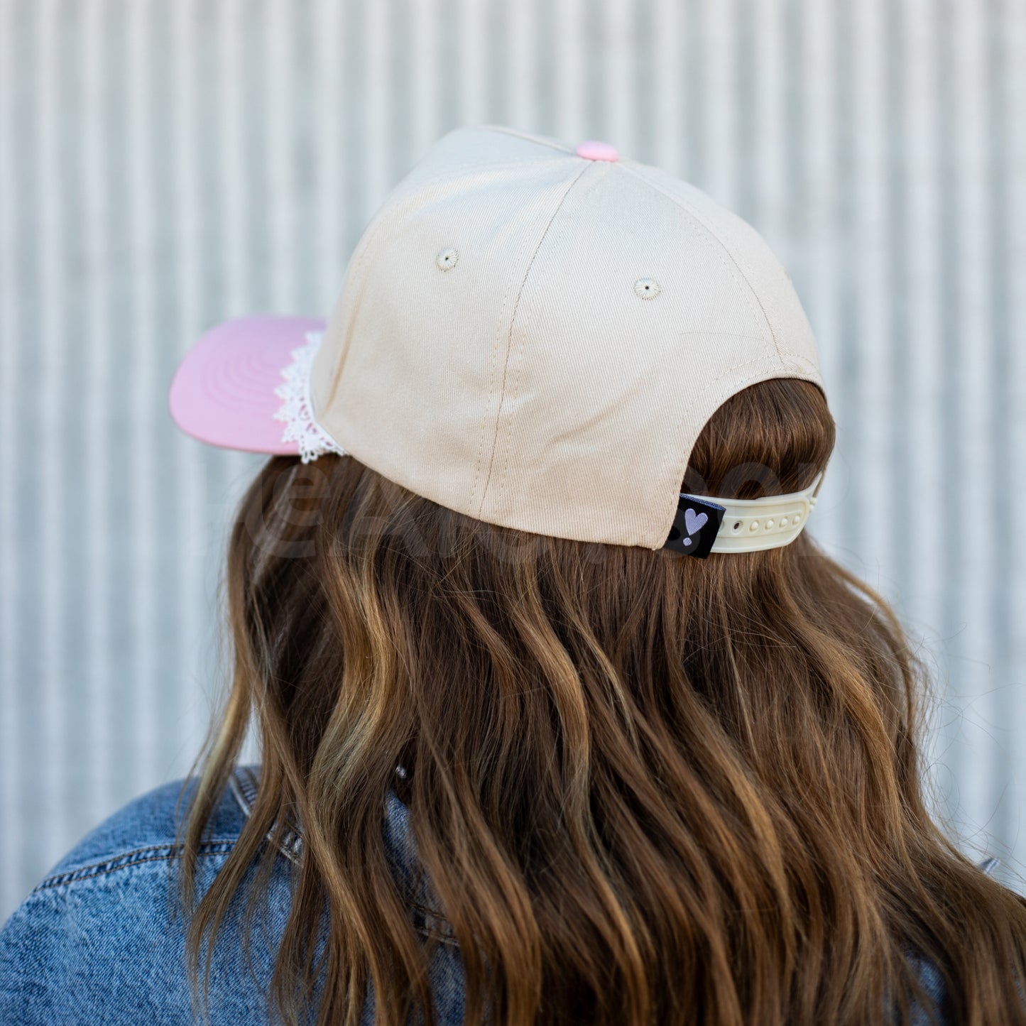 PINK LACE CANVAS HAT