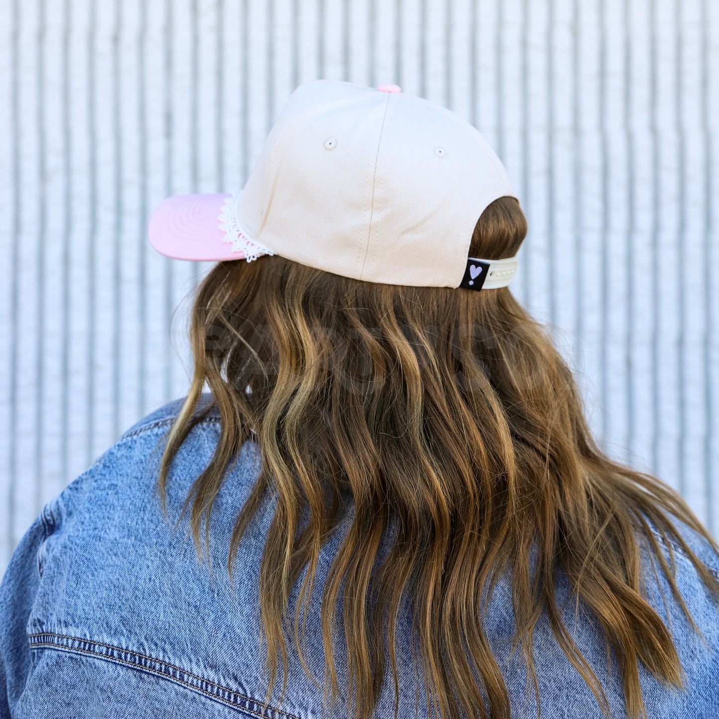 PINK LACE CANVAS HAT