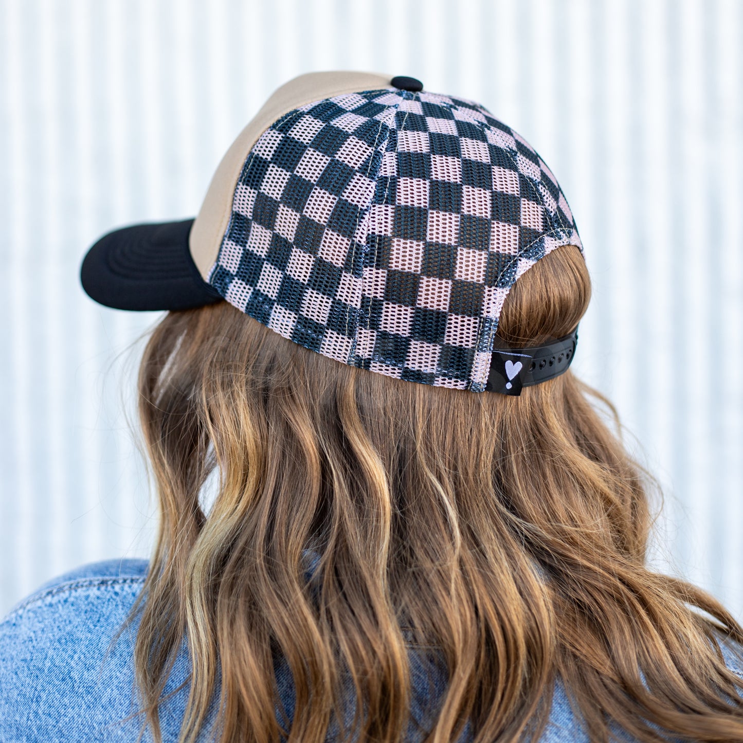 CHECKERBOARD TRUCKER HAT