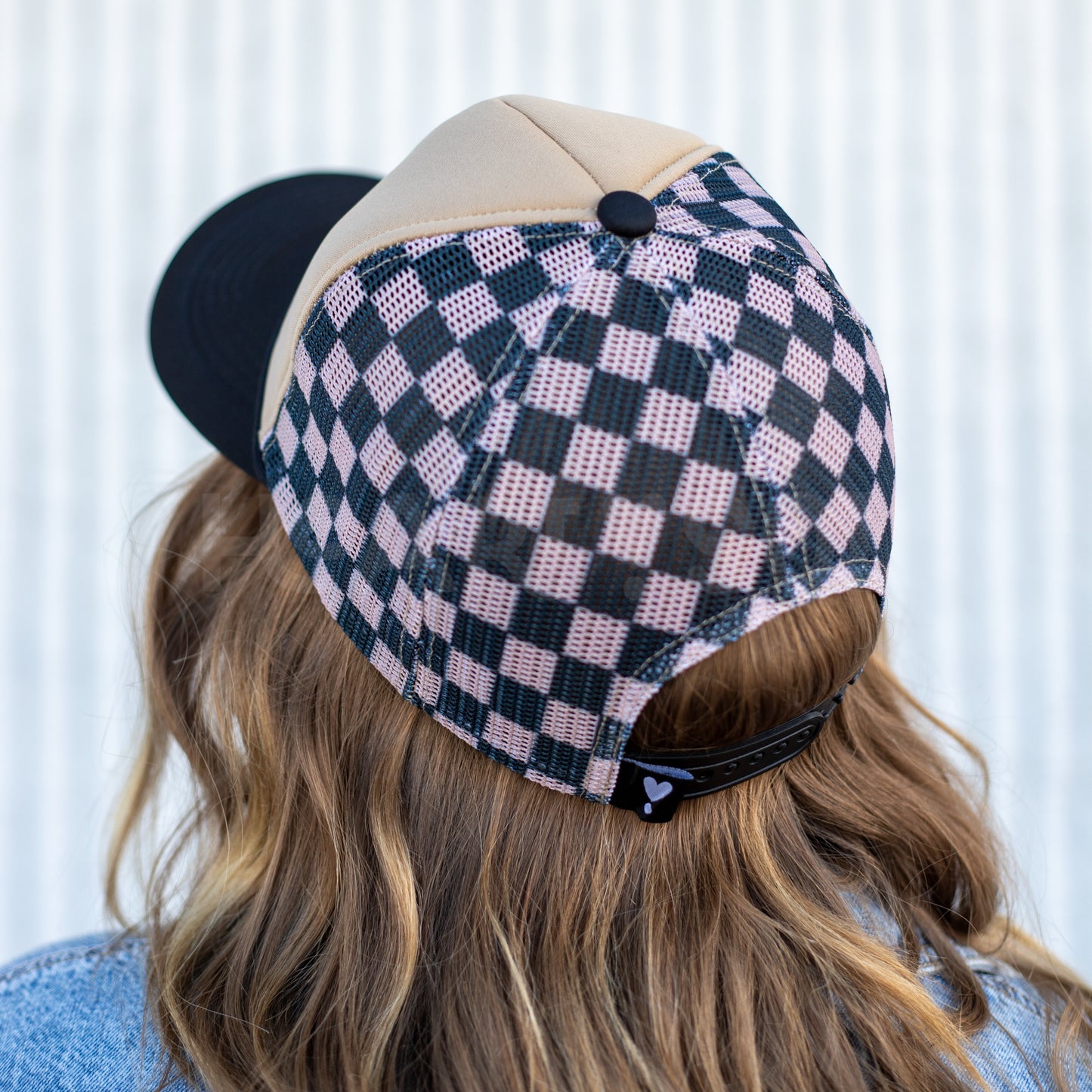 CHECKERBOARD TRUCKER HAT