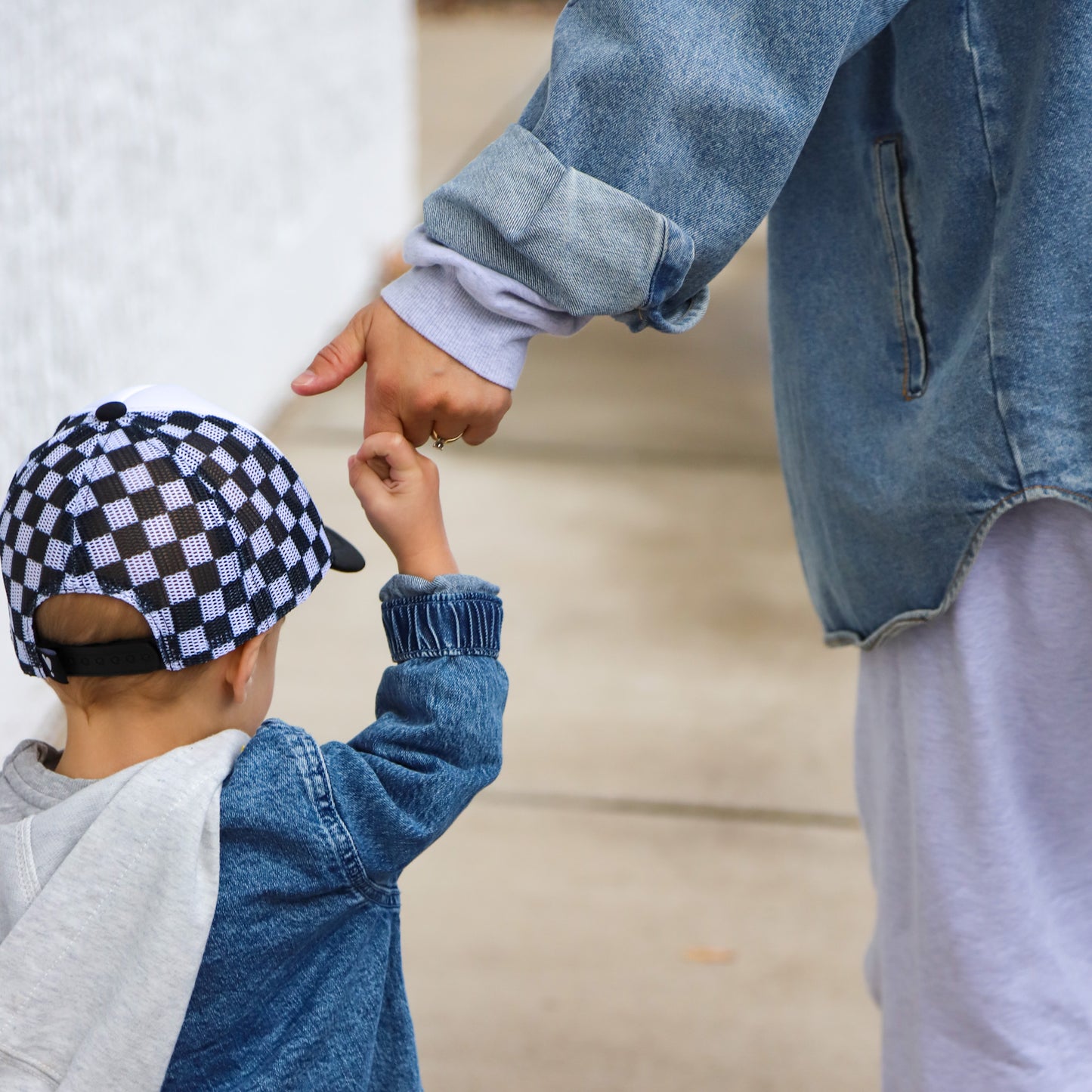 KIDS CHECKERBOARD TRUCKER HAT - 3 colors