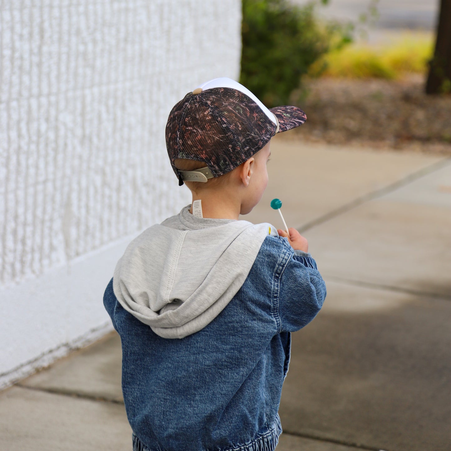 KIDS CAMO TRUCKER HAT