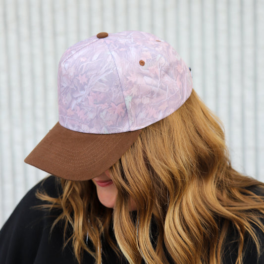 BROWN FADED CAMO CANVAS HAT