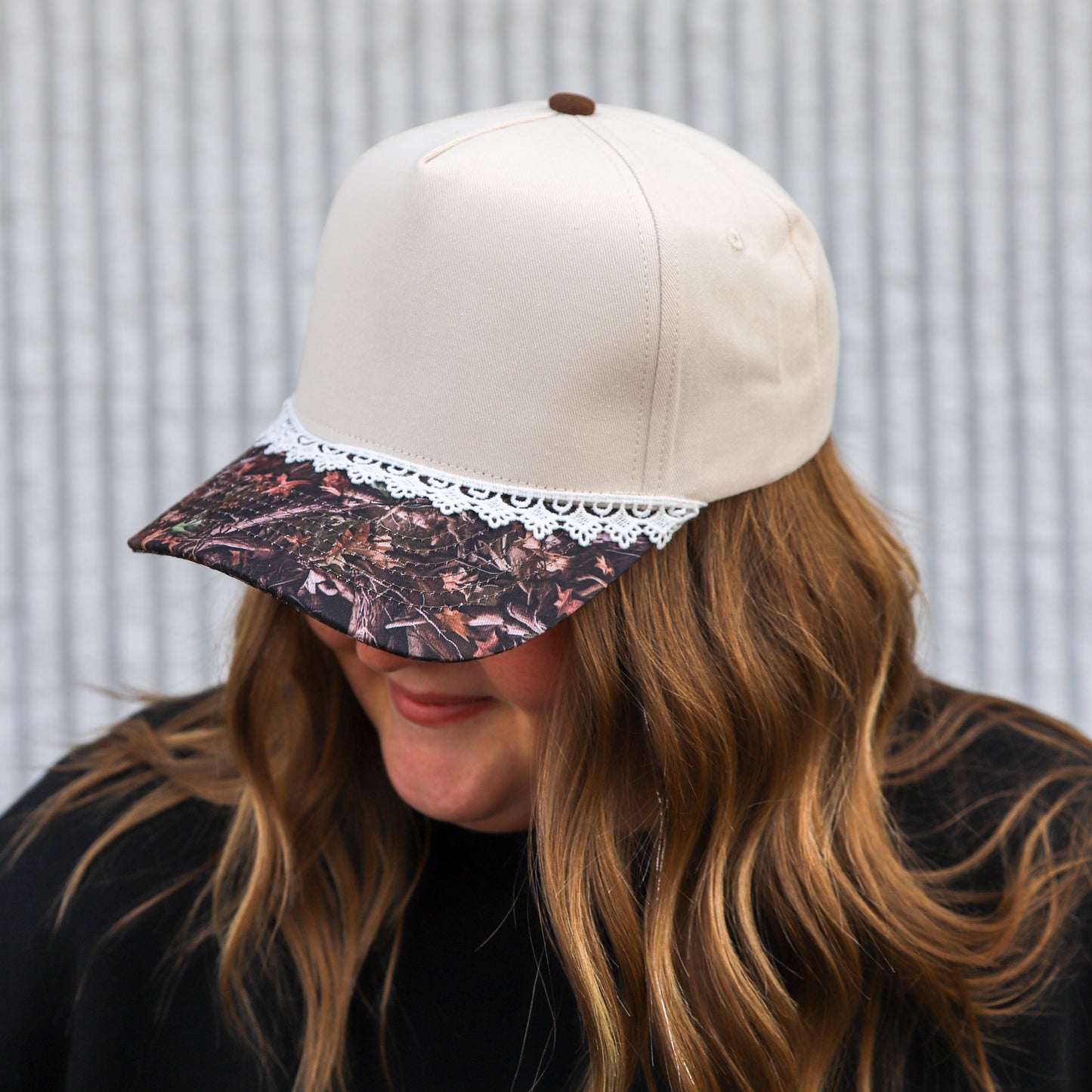 CAMO LACE CANVAS HAT