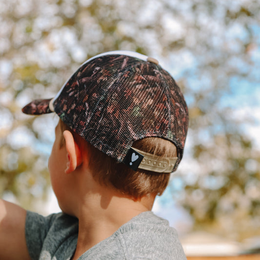 KIDS CAMO TRUCKER HAT