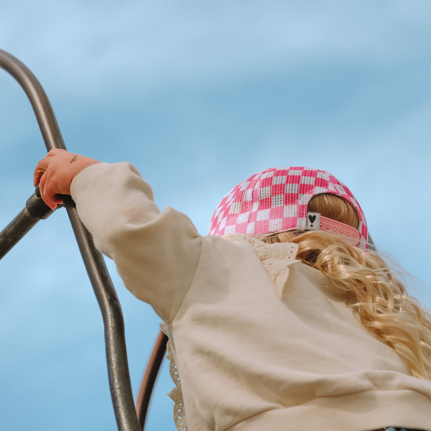 KIDS CHECKERBOARD TRUCKER HAT - 3 colors