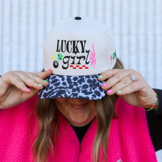 LUCKY GIRL TRUCKER HAT