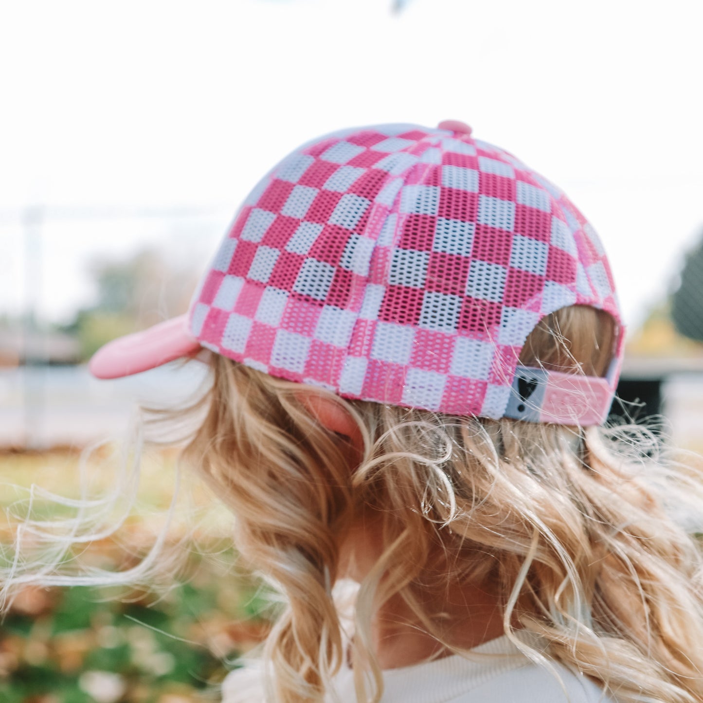 KIDS CHECKERBOARD TRUCKER HAT - 3 colors