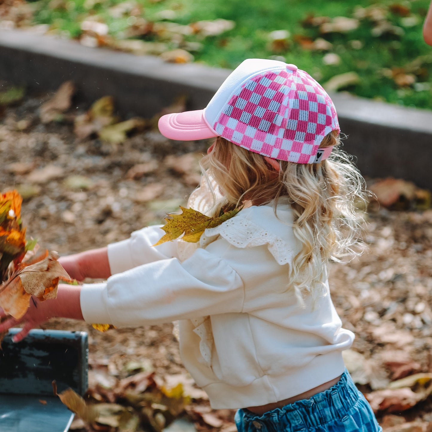 KIDS CHECKERBOARD TRUCKER HAT - 3 colors