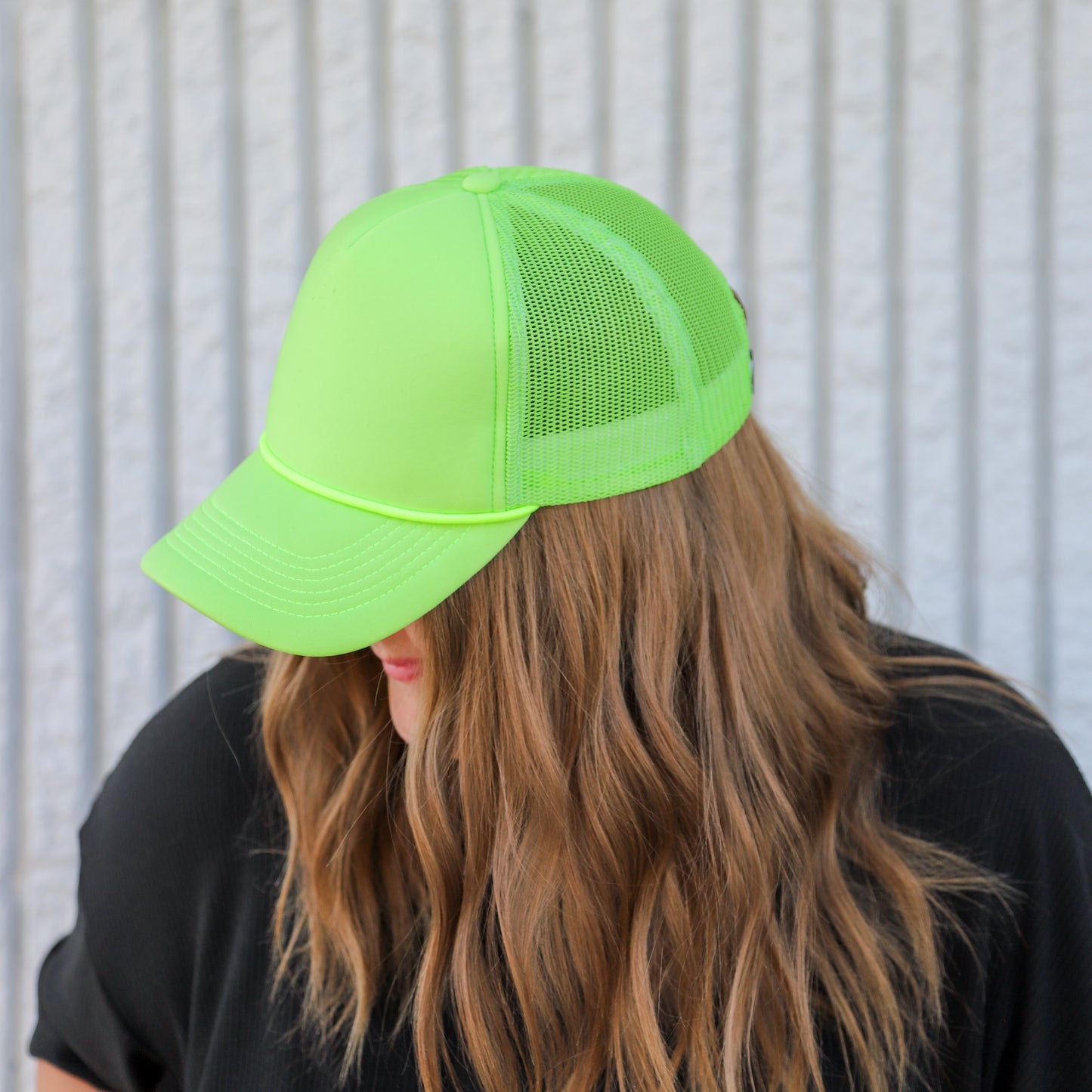 ELECTRIC GREEN TRUCKER HAT | HEART ❣︎ SOL EXCLUSIVE