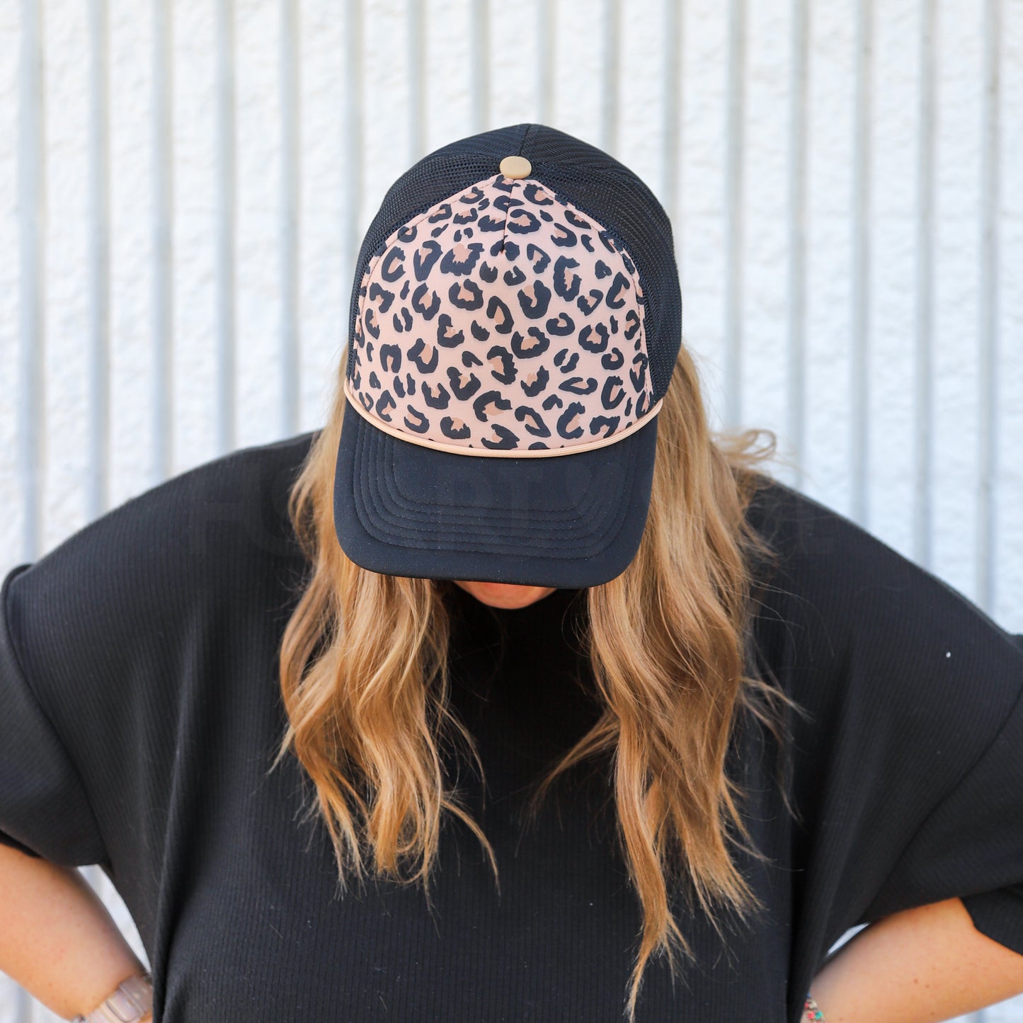 BLACK CHEETAH TRUCKER HAT | HEART ❣︎ SOL EXCLUSIVE