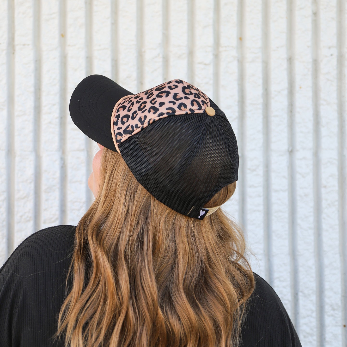 BLACK CHEETAH TRUCKER HAT | HEART ❣︎ SOL EXCLUSIVE