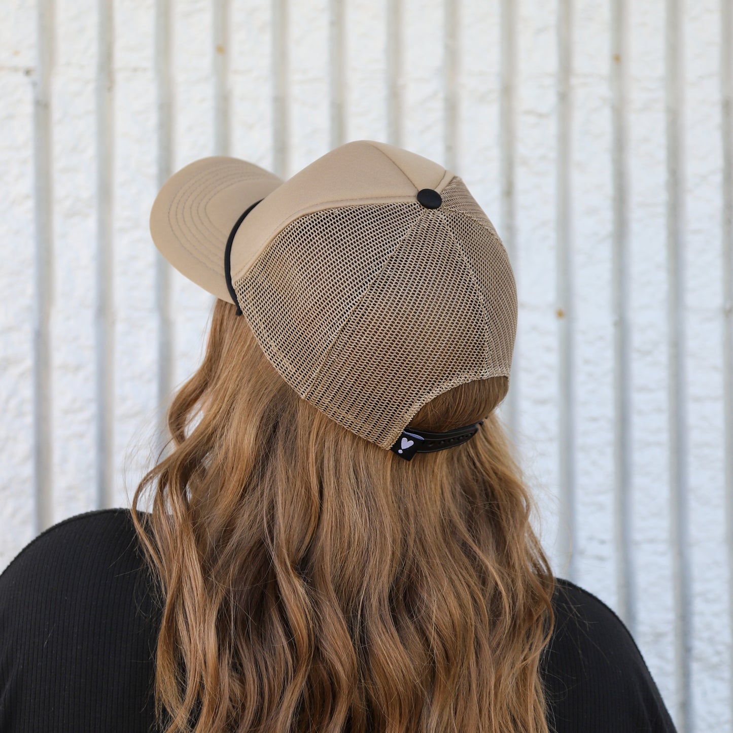 KHAKI/BLACK TRUCKER HAT | HEART ❣︎ SOL EXCLUSIVE