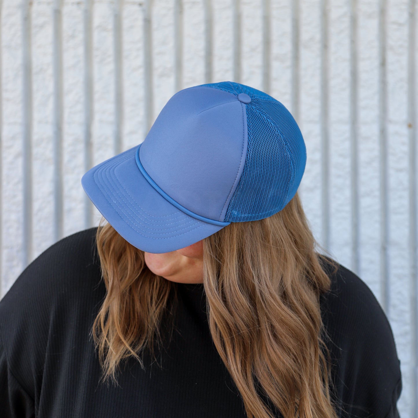 FADED BLUE TRUCKER HAT | HEART ❣︎ SOL EXCLUSIVE