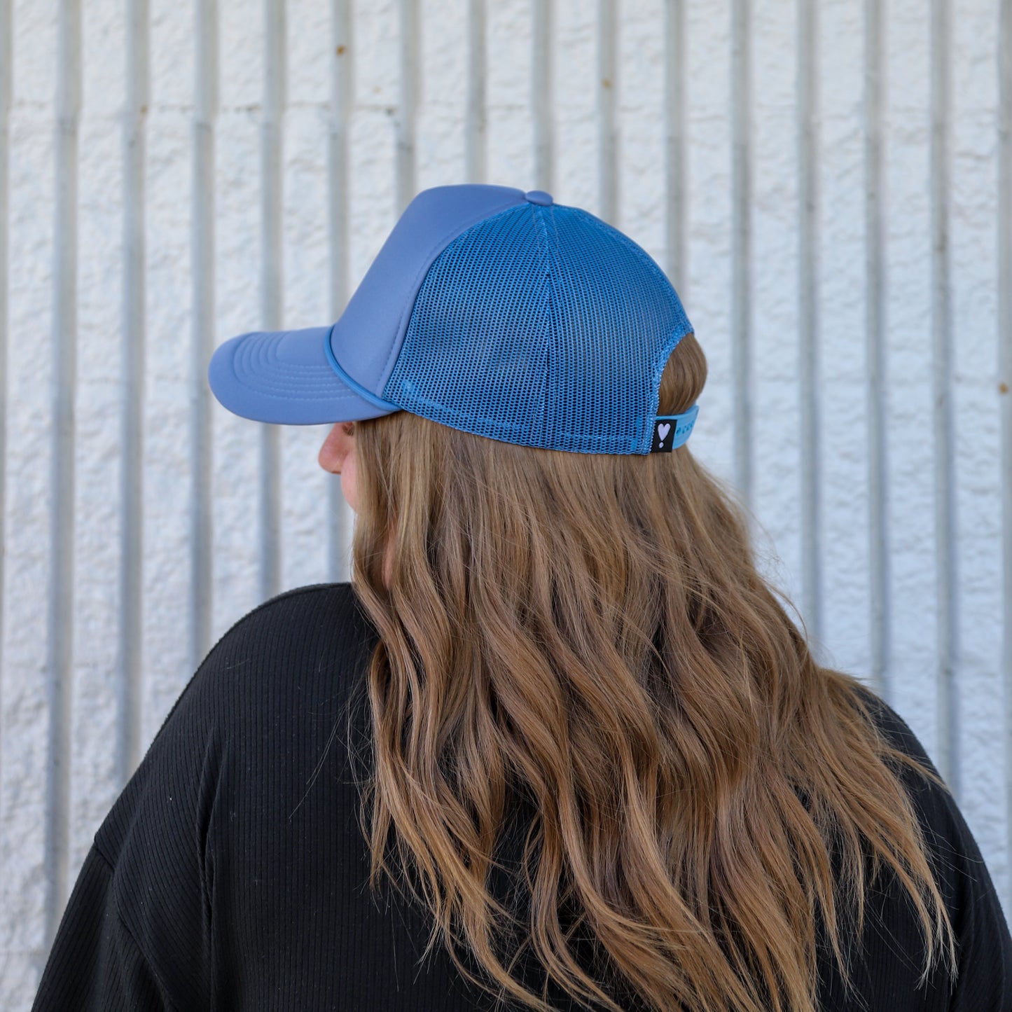 FADED BLUE TRUCKER HAT | HEART ❣︎ SOL EXCLUSIVE