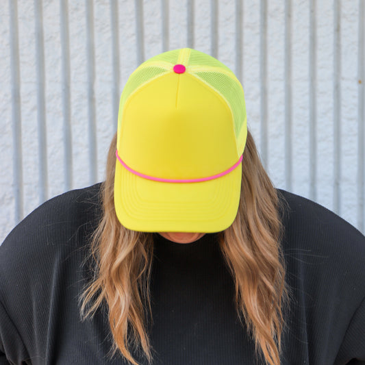 PINK LEMONADE TRUCKER HAT | HEART ❣︎ SOL ORIGINAL