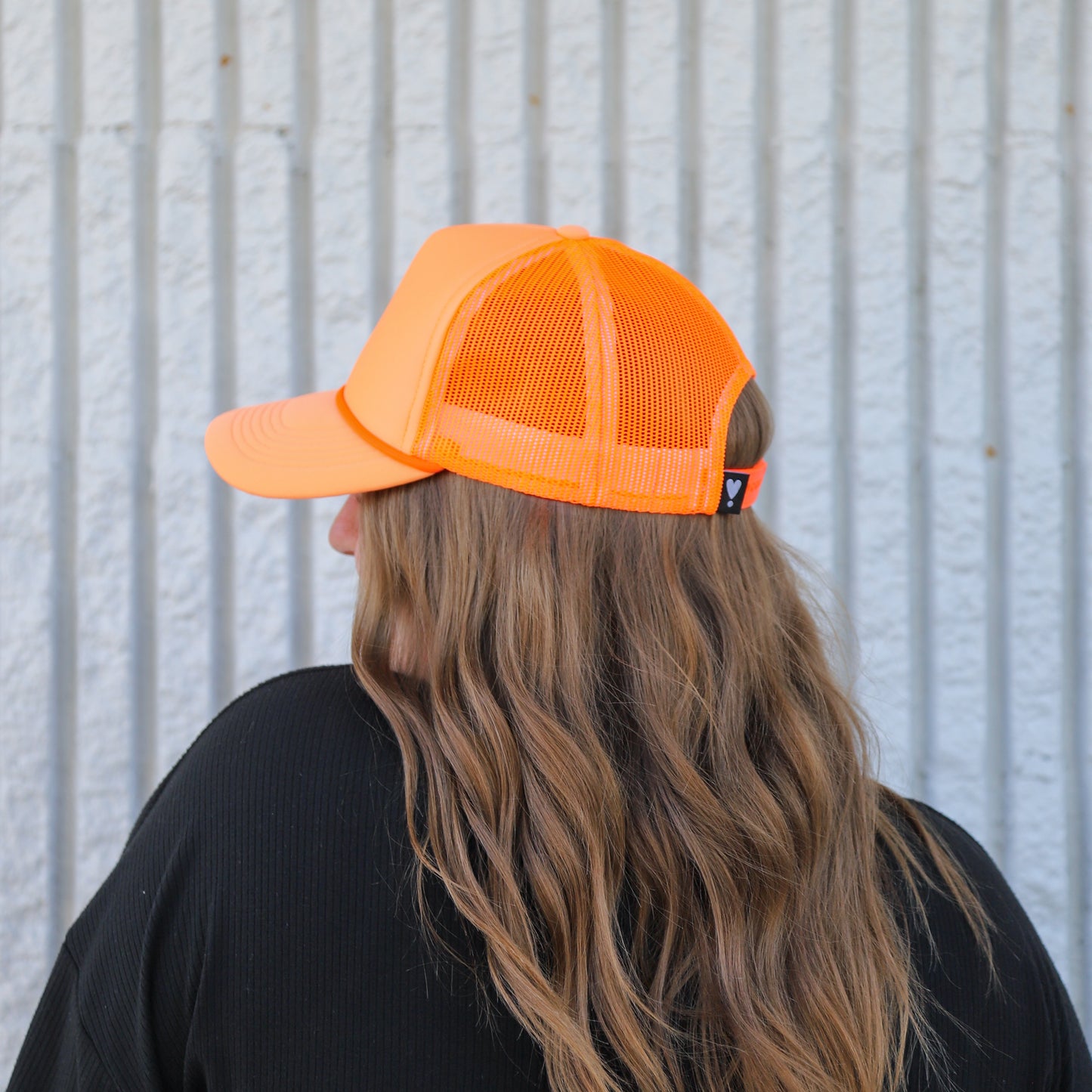 ORANGE SHERBET TRUCKER HAT | HEART ❣︎ SOL ORIGINAL