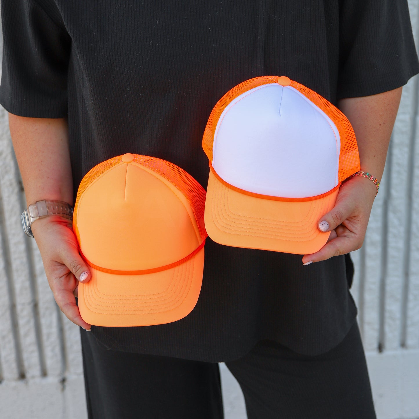 ORANGE SHERBET TRUCKER HAT | HEART ❣︎ SOL ORIGINAL