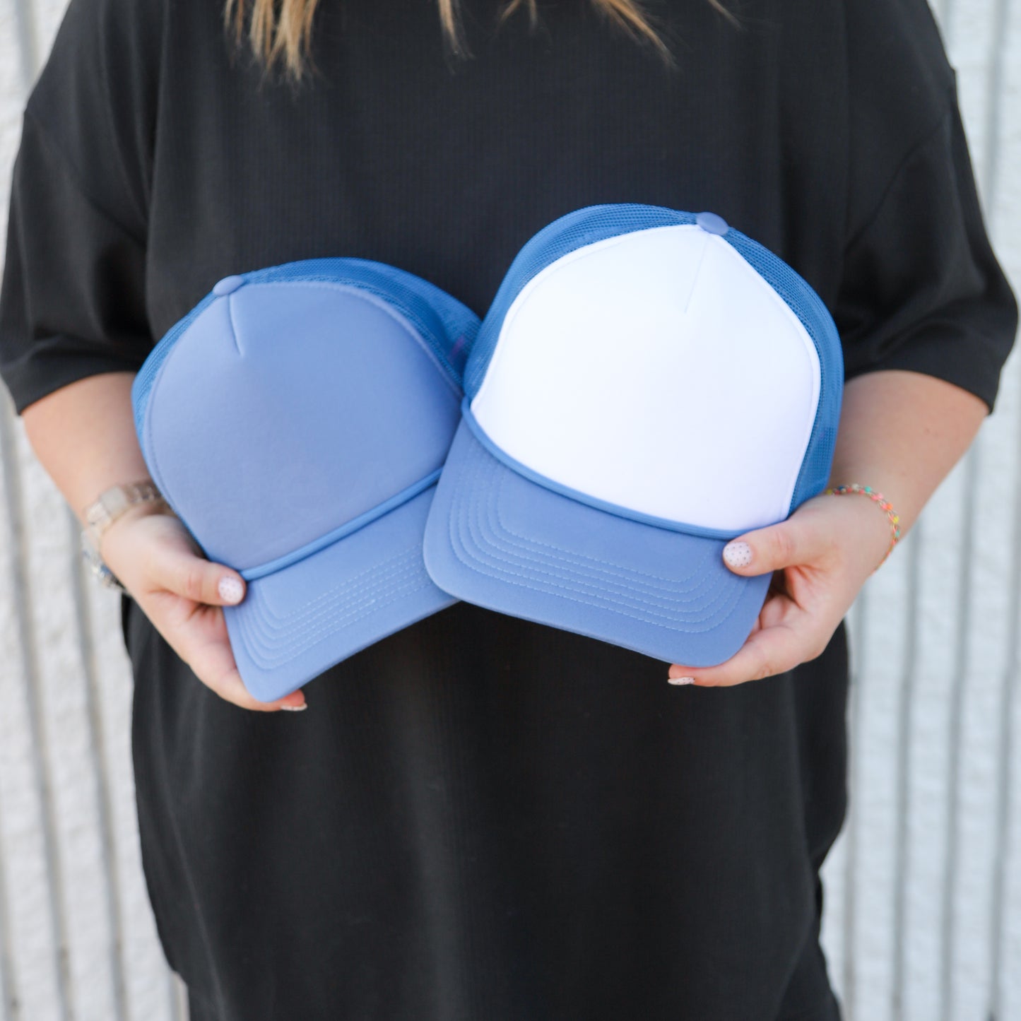FADED BLUE TRUCKER HAT | HEART ❣︎ SOL EXCLUSIVE