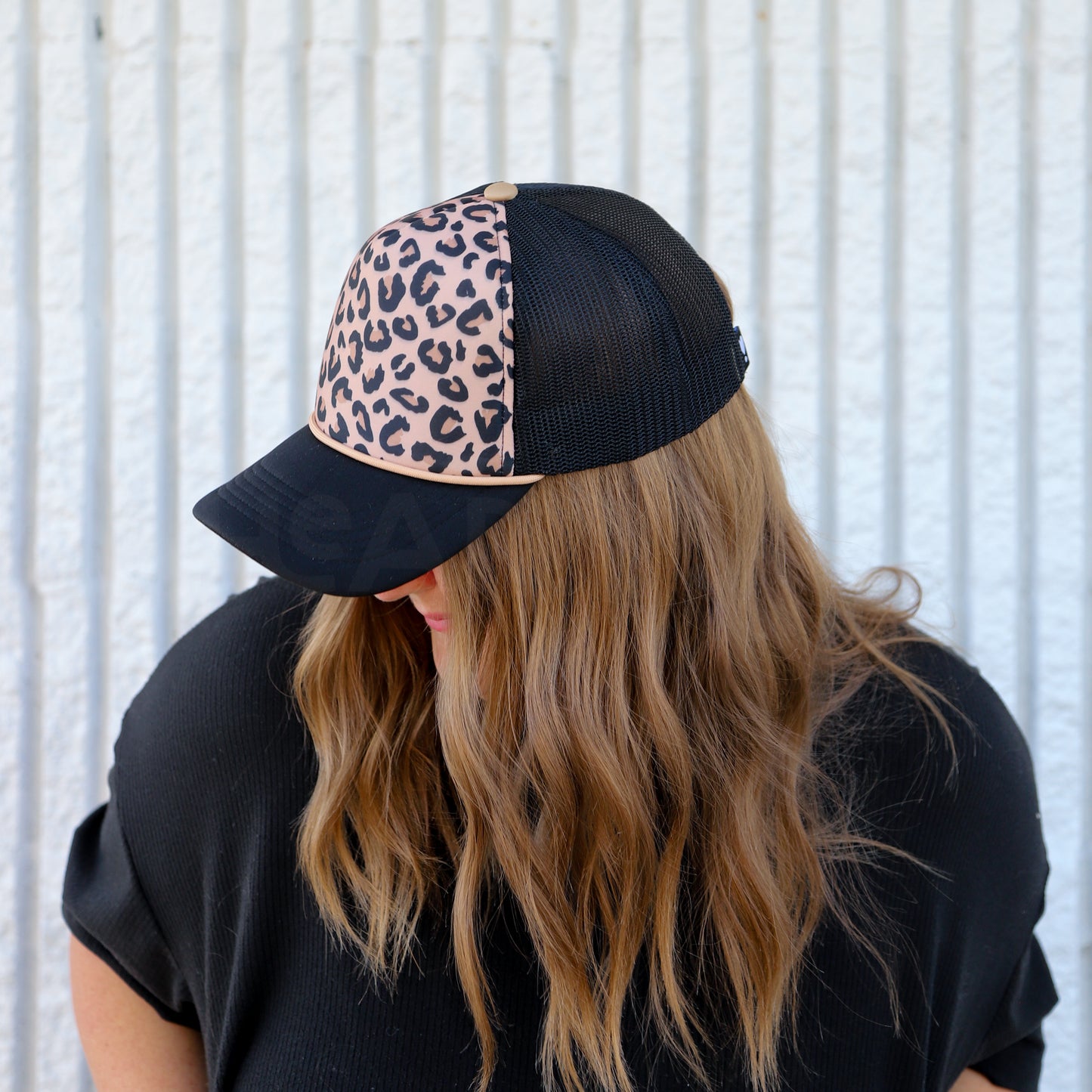 BLACK CHEETAH TRUCKER HAT | HEART ❣︎ SOL EXCLUSIVE