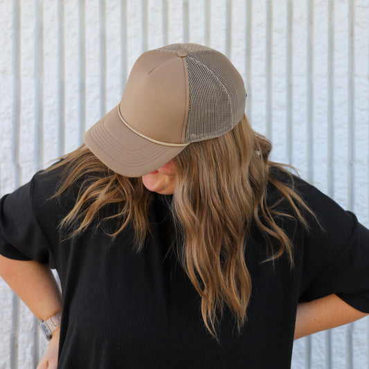 MOCHA TRUCKER HAT | HEART ❣︎ SOL EXCLUSIVE